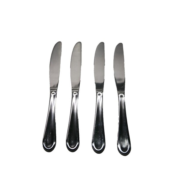 Hampton Forge Clark 4 Piece Butter Knives  025 Stainless Flatware 8.5  Inch - Picture 2 of 2
